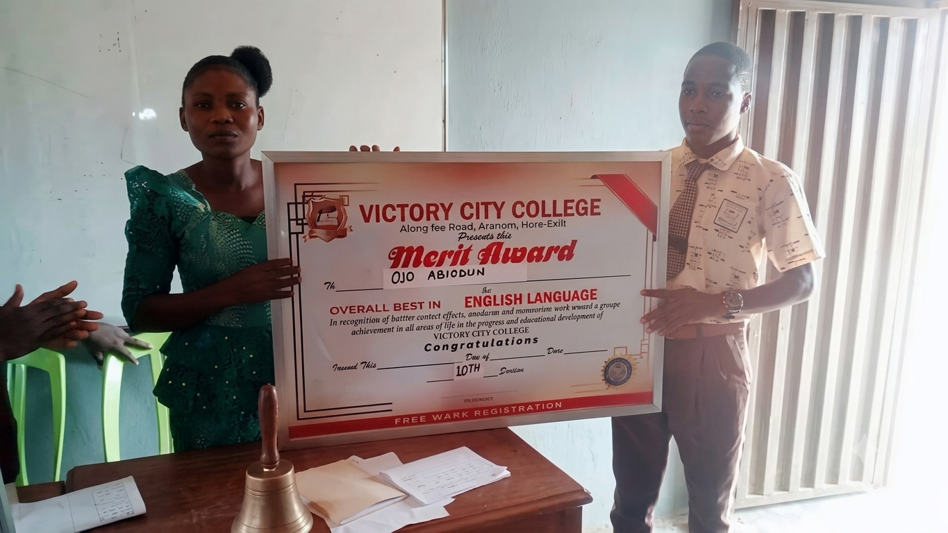 Merit award presentation